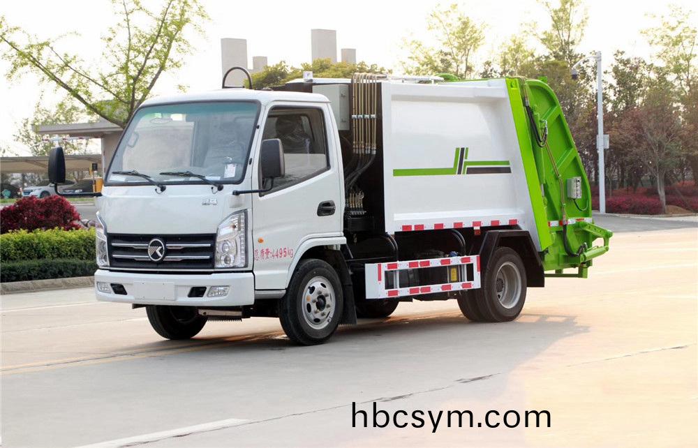 國六4立方(fang) 藍(lan)牌(pai)凱(kai)馬 壓(ya)縮垃(la)圾(ji)車
